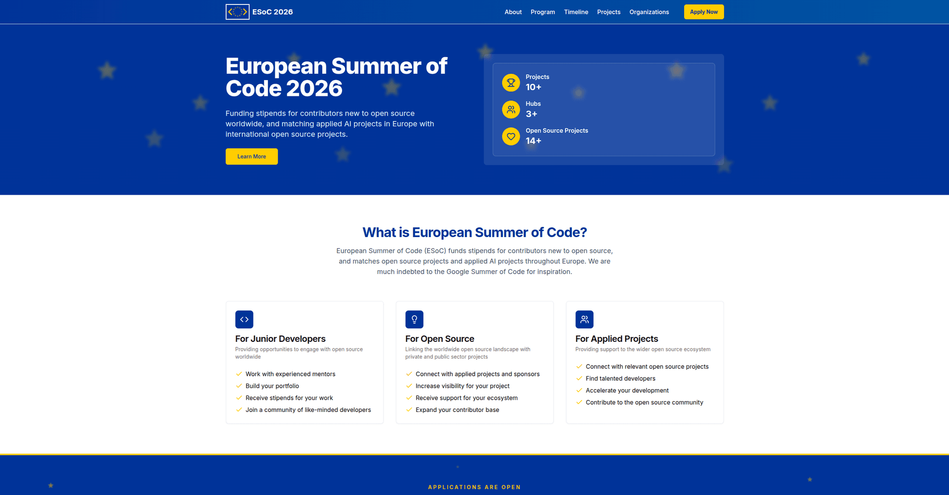 European Summer of Code banner