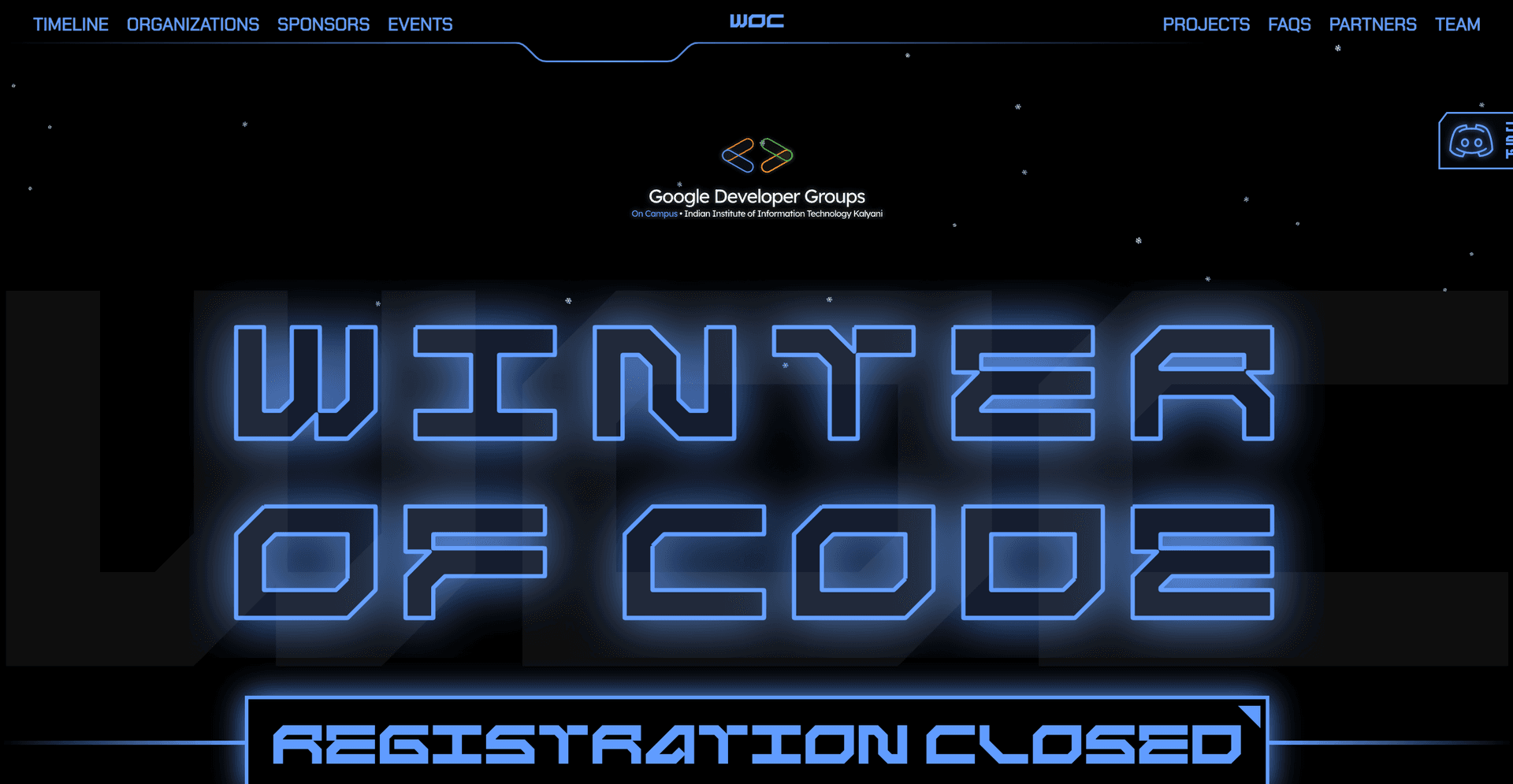 IIIT Kalyani Winter of Code banner