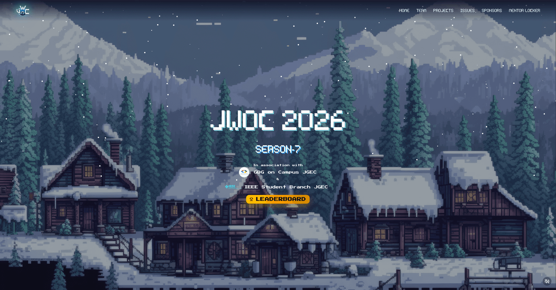 JGEC Winter of Code banner