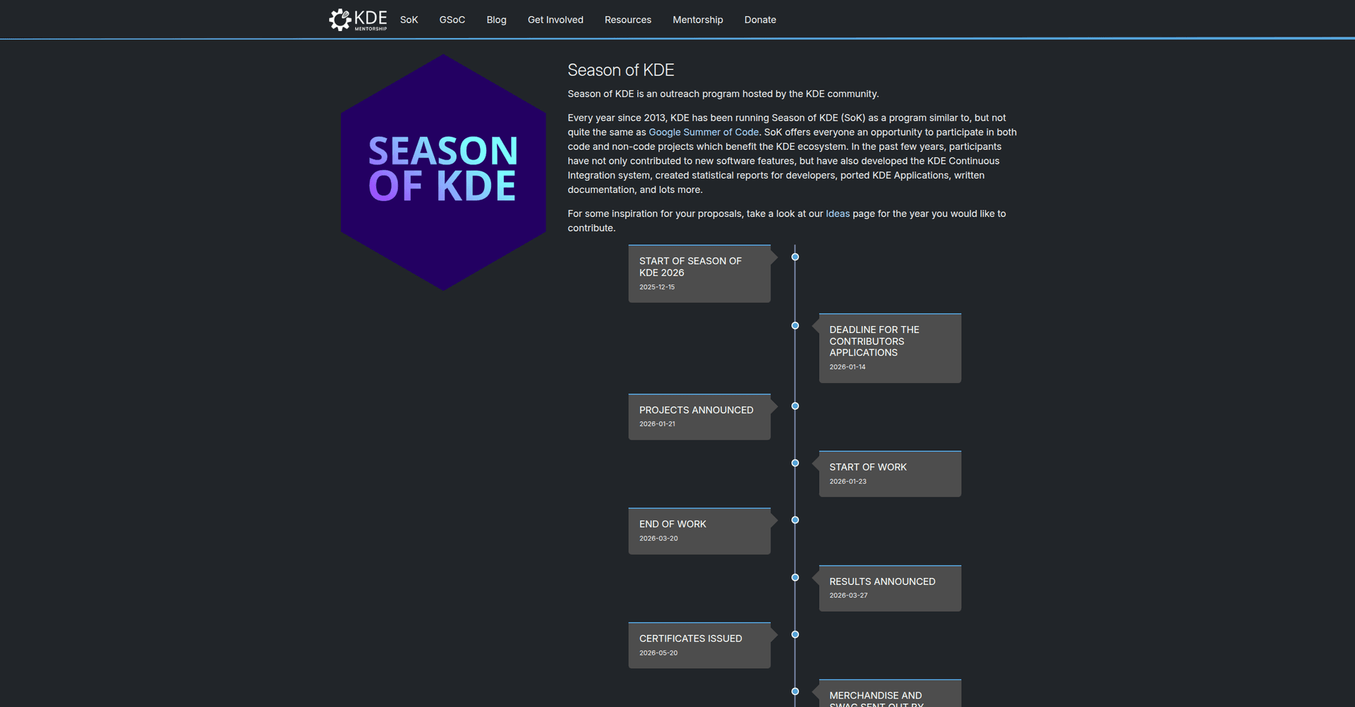 Season of KDE banner
